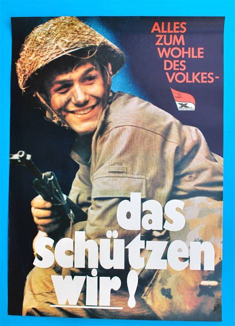 Ddr Plakat Poster Nva Alles Z Wohl Des Volkes X Cm