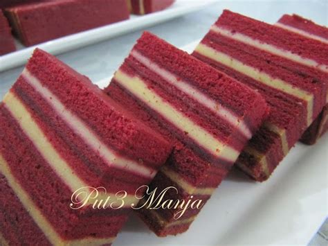 Rasa Rasa Selera Puteri Manja Kek Lapis Red Velvet Cheese Kek Pul