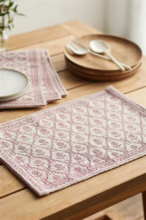 Pink Floral Placemats Set Of 4 Terrain