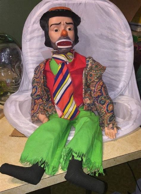 Emmett Kelly TALKING CLOWN Hobo Juro Novelty Ventriloquist Dummy Puppet ...