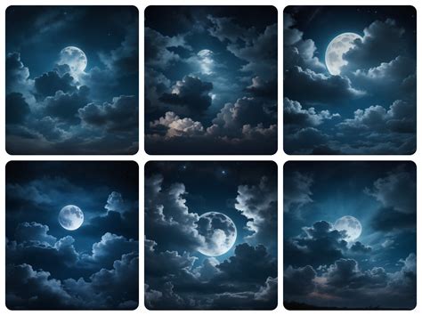 Cloudy Night Background Graphic by S.ASagor · Creative Fabrica