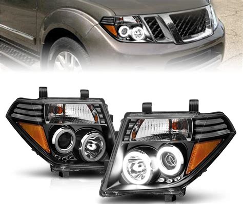 Amazon AmeriLite Black Projector Headlights Xtreme LED Halo For