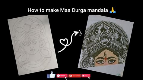 Maa Durga Maa Durga Mandala Art Step By Step Maa Durga Mandala Art