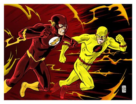 Flash vs. Reverse Flash by kid--av on DeviantArt