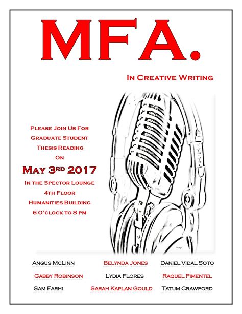 the longest island: Creative Writing MFA Thesis Reading 2017