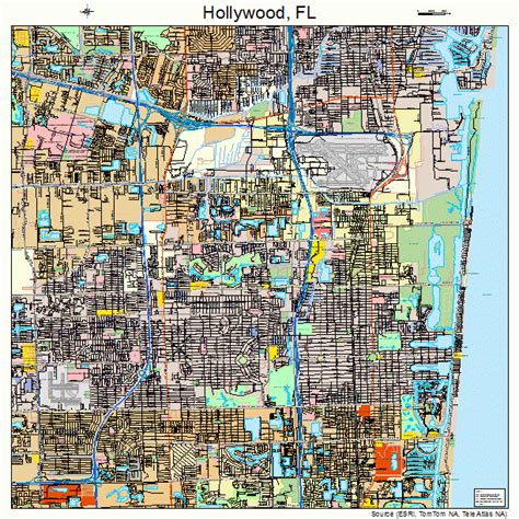 Hollywood Florida Street Map 1232000