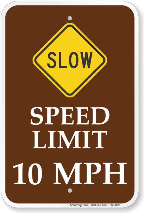 10 MPH Sped Limit Sign, SKU: K2-4426