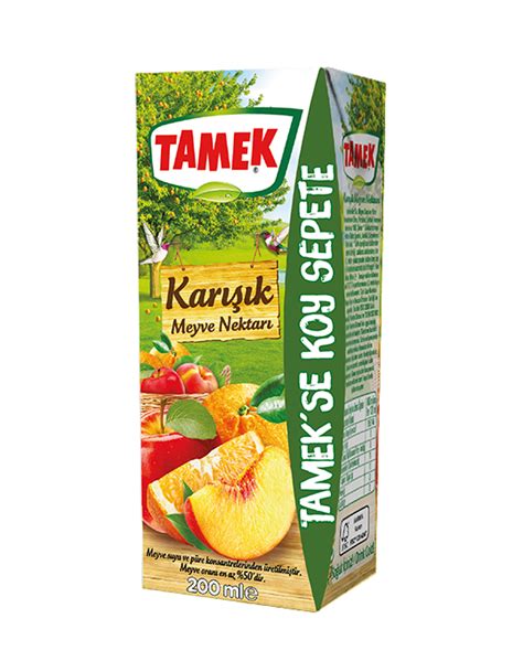 Tamek Karışık Meyve Nektar 200 Ml