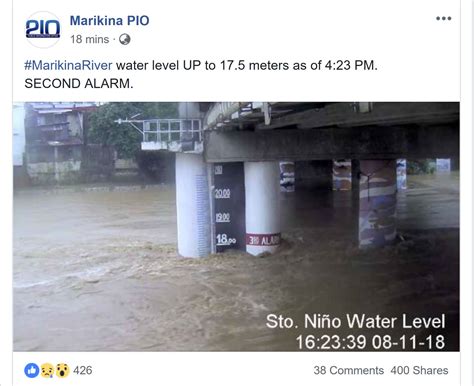 Second Alarm Raised On Rising Marikina River S Water Level Nearby