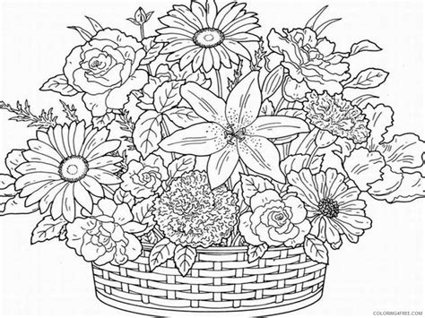 Adult Flowers Coloring Pages Adult Flowers 20 Printable 2020 386