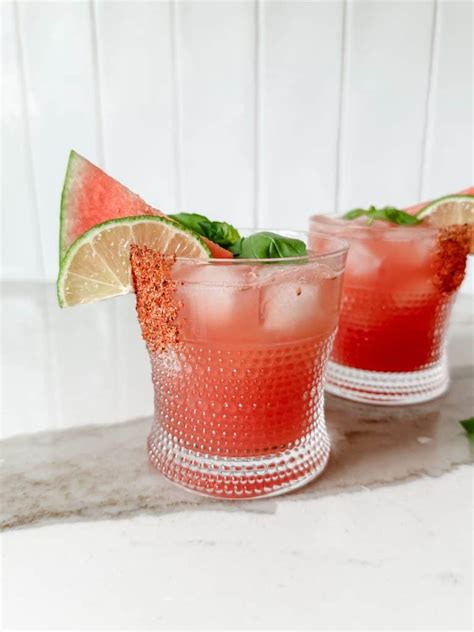 Watermelon Basil Margarita Lovely Delites