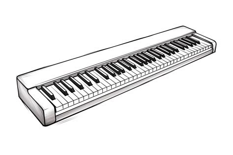 How To Draw A Piano Keyboard Yonderoo