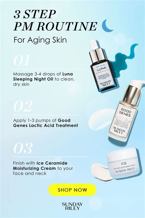 3 Step Evening Skincare Routine For Aging Skin Simple Skincare