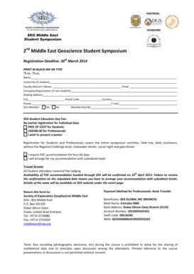 Fillable Online Seg Middle East Geoscience Student Symposium