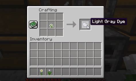 How To Make A Light Gray Dye Minecraft Recipe