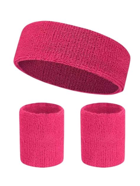 1pc Sports Hair Band And 2pcs Wrist Band Shein Usa