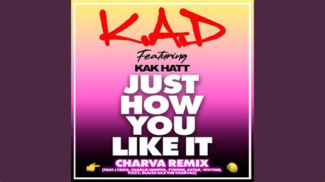 Just How You Like It Charva Remix Youtube