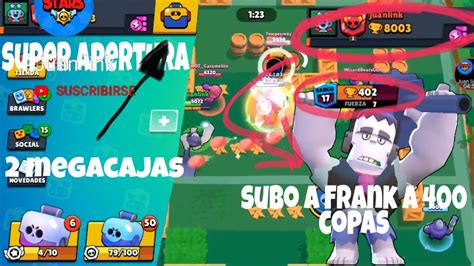 Brawl Star Subiendo A Copas Y Super Apertura De Cajas Brawl Mas