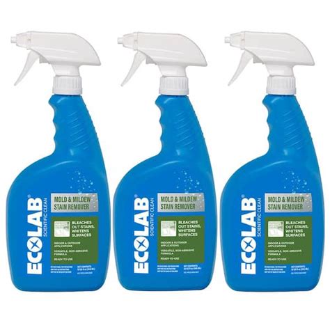 ECOLAB 32 Fl Oz Mold And Mildew Stain Remover 3 Pack 7700446C3