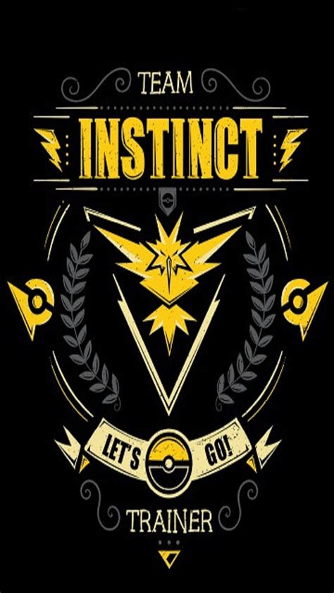 Instinct Pokemon Pokemon Go Screenlock Team Instinct Hd Phone