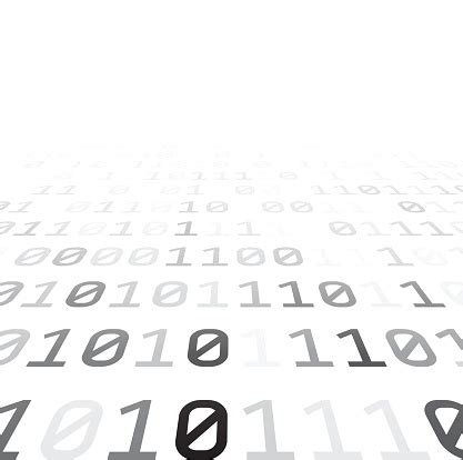 Binary Background With Grey Digits Stock Illustration - Download Image ...