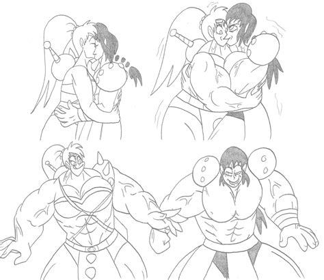 Barbarian Makoto And Ranma Make Out Hulk Out By Catstuxedo On Itaku