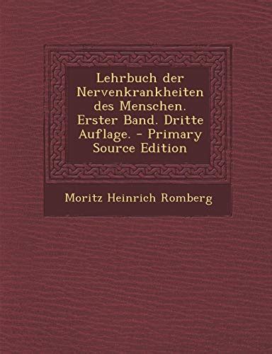 Lehrbuch Der Nervenkrankheiten Des Menschen Erster Band Dritte