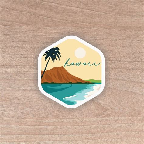 Hawaii Vinyl Sticker Decal Etsy