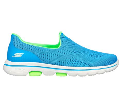 Skechers Turquoise Lemon Go Walk 5 Womens Slip Ons Style ID 124033