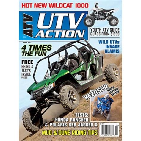 Atv Utv Action Magazine Subscription Discount Magsstore