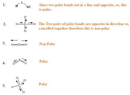 The Following Molecules Contain Polar Covalent Bonds Which Of Them Are