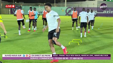 Live CM Qatar 2022 Deuxième séance dentraînement des lions du