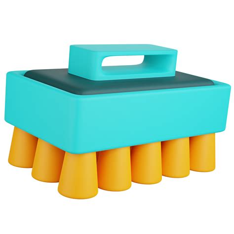 3D Icon Illustration Cleaning Brush 21460654 PNG