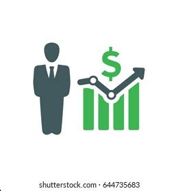 Financial Growth Icon Stock Vector Royalty Free 608769734 Shutterstock