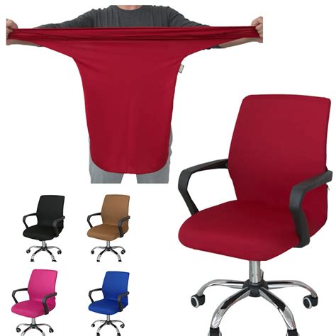 Modern Removeable Spandex Computer Chair Cover 100% Polyester Elastic ...