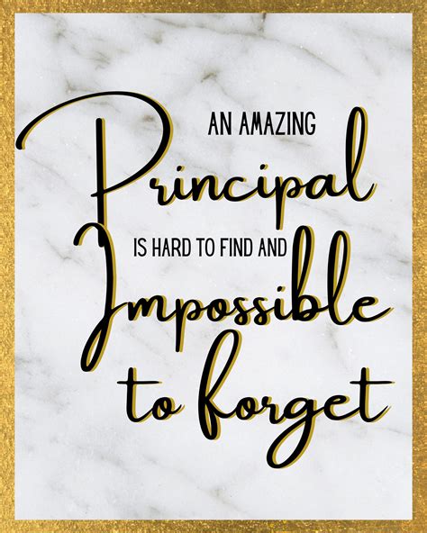 Black and gold principal quote printable principal gift principal ...