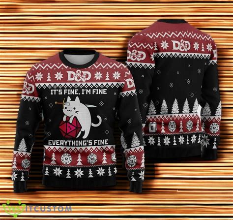 Dungeons And Dragons Ugly Christmas Sweater Yesitcustom