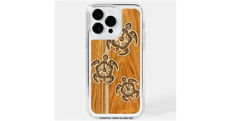 Uhane Honu Faux Wood Hawaiian Turtle Speck Iphone Case Zazzle