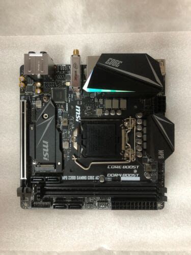Msi Mpg Z390i Gaming Edge Ac Z390 Lga1151 Hdmi Ddr4 Mini Itx