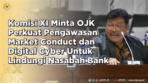 Komisi Xi Minta Ojk Perkuat Pengawasan Digital Untuk Lindungi Nasabah