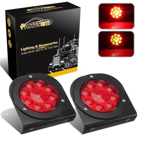 Buy Partsam Led Truck Trailer Tail Lights With Steel Brackets