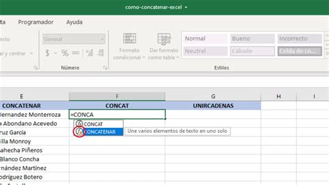 Excel Concatenar Texto Unir Textos De Celdas En Excel Tutorial En Riset