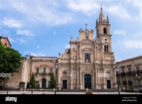 Church Of Saints Peter And Paul Acireale Catania Sicily Italy Stock