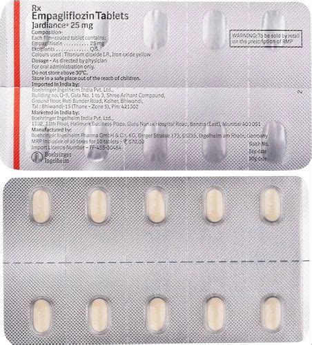 Empagliflozin Mg Tablets Jardiance At Rs Stripe Empagliflozin