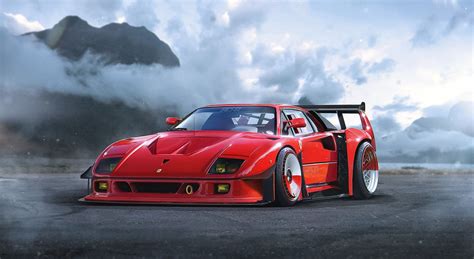 Vehículos Ferrari F40 Ferrari Supercar Sport Car Red Car Coche Vehículo