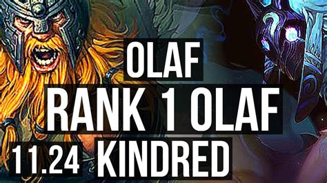 OLAF Vs KINDRED JNG DEFEAT Rank 1 Olaf Rank 27 KR Challenger