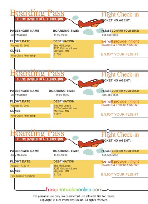 30 Editable Plane Ticket Templates Word Pdf Templatearchive