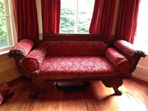 Duncan Phyfe Victorian Empire Style Loveseat Victorian Settee