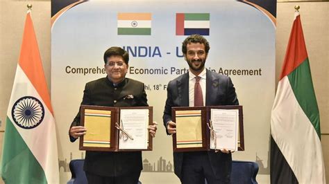 India Uae Sign Landmark Trade Pact Eye 10 Bn In Annual Trade 10