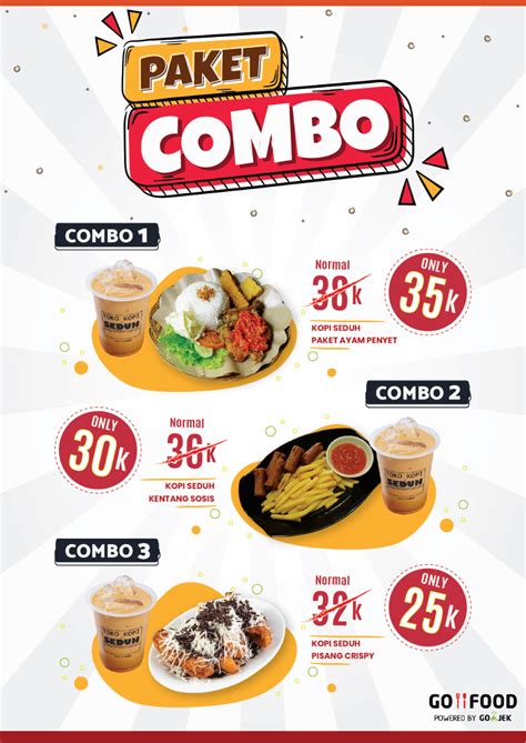 PROMO Paket COMBO On Behance Combo Menu Cafe